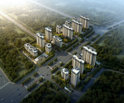 金輝·優(yōu)步星辰項目鳥瞰圖